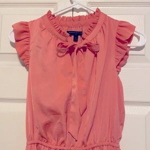 Banana Republic Ruffle Neck Midi Dress